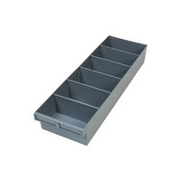 Fischer Spare Parts Tray W/ 5 Removeable Divider  200 x 100 x 600mm - Box of 6