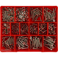 Champion CA228 Fine Thread Screw & Nut Assortment Kit, 300 Pieces