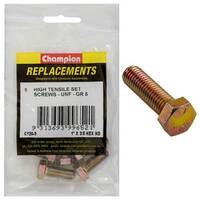 Champion C120-9 1 x 3/8" UNF Set Screw , 5-Pack