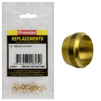 Champion C1412-8 Brass Olive 103N Suit 1/4" Nylon Tube - 10/Pack