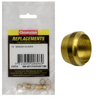 Champion C1412-9 Brass Olive 104N Suit 5/16" Nylon Tube - 10/Pack