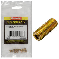 Champion C1416-3 BSW Grub Screw 1/4 x 1/4" - 12/Pack