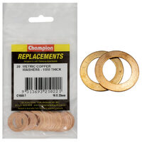 Champion C1660-7 Metric Copper Washer 16mm x 25mm - 20/Pack