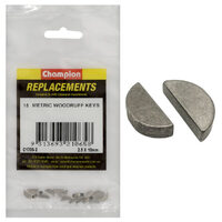 Champion C1705-2 Woodruff Key Metric 2.5 x 10mm - 15/Pack