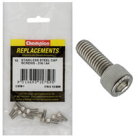 Champion C1818-1 3/16 x 1/2" Socket Head Cap Screw (316) - 10/Pack