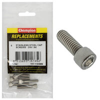 Champion C1818-7 1/4 x 1-1/4" Socket Head Cap Screw (316) - 6/Pack