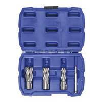 Bordo 7400-S2x25 25mm HSS Annular Cutter Set, 4pieces