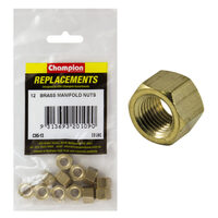 Champion C95-13 Manifold Nut Brass 3/8" UNC - 12/Pack