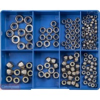 Champion CA1836 Self-Locking Nuts Metric/Imperial Assortment Kit - 155 Pcs