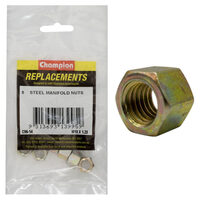 Champion C96-14 Hex Nut Manifold Steel M10 x 1.25mm - 8/Pack