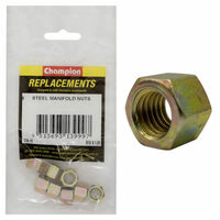 Champion C96-15 Hex Manifold Nut Steel M10 x 1.5mm - 8/Pack