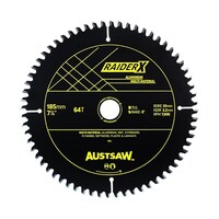 Austsaw RaiderX Aluminium Multi Material Blade 185mm x 20 Bore x 64 Teeth