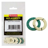 Champion White Fibre Flat Washer