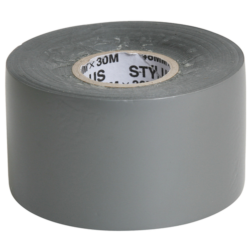 Dy-Mark Silver PVC Tape 48mm x 30m x 130um Roll - Box of 60