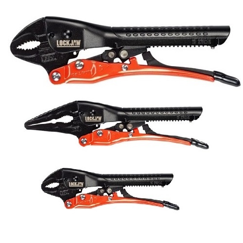 Lockjaw L2930001 175mm/250mm Curved Jaw, 200mm Needle Nose 3Pc Set