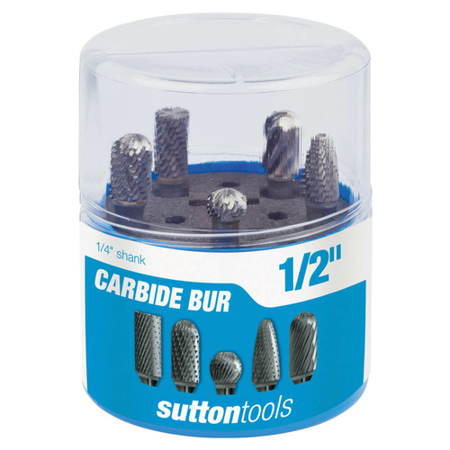 Sutton B900SCB500 Bur SCB500 Set 5Pce VHM Bright