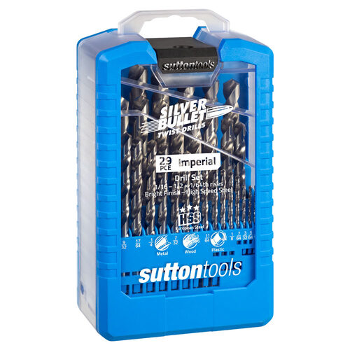 Sutton D101S3 29 piece Silver Bullet Jobber Imperial Drill Set HSS