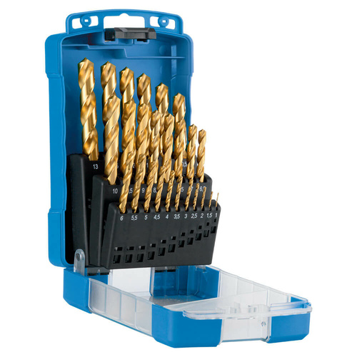 Sutton D103SM3 25 piece Tinite Jobber Metric Drill Set - HSS TiN