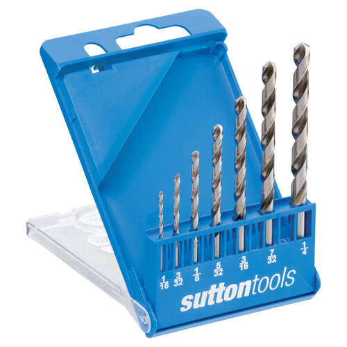 Sutton D105SLV7 7 piece Jobber Viper Imperial Drill Set - HSS
