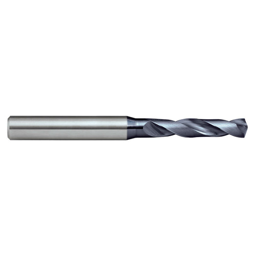 Sutton D3230100 1mm Carbide Drill Bit - 3xD - R30 N - VHM - AlCrN