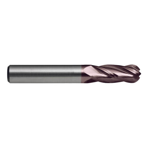 Sutton E3190159 1/16 x 1/8 4Flute Ball Nose Endmill Carbide AlCrN Regular