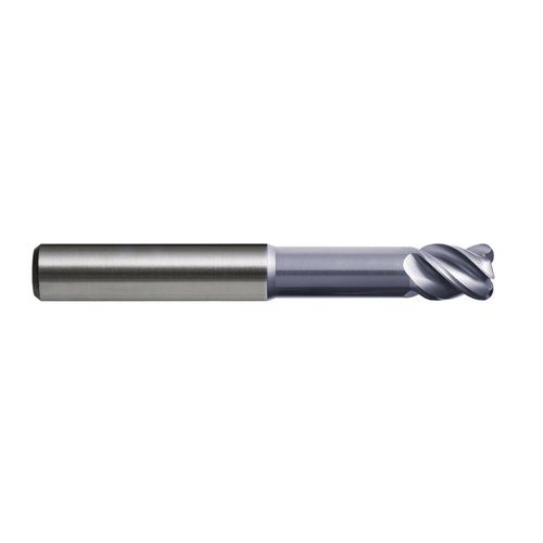 Sutton E4300403 4 x 6mm 4 Flute Corner Radius Endmill R0.3 VHM AlCrN Long