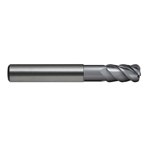 Sutton E5680610 6 x 6mm 4 Flute Corner Radius Endmill R1 VHM Ultra AlCrN