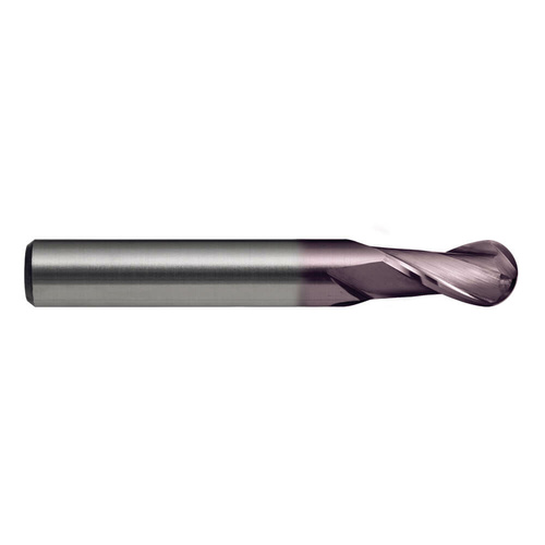 Sutton E6050100 1 x 3mm 2 Flute Ball Nose Slot Drill Carbide TiAlN Regular