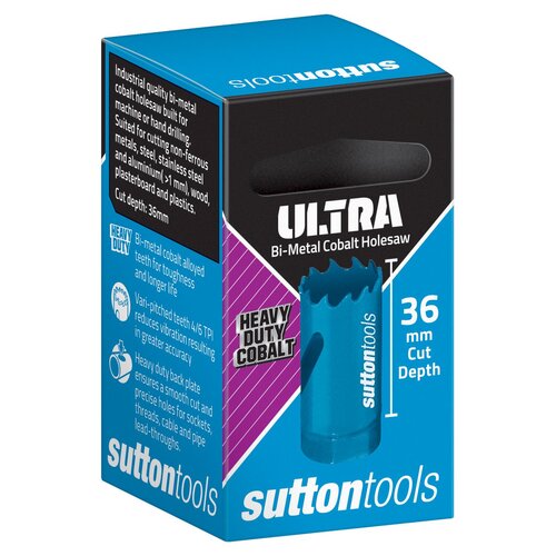 Sutton H1050160 16mm Bi-Metal Cobalt Holesaw (5/8") B-062 Heavy Duty