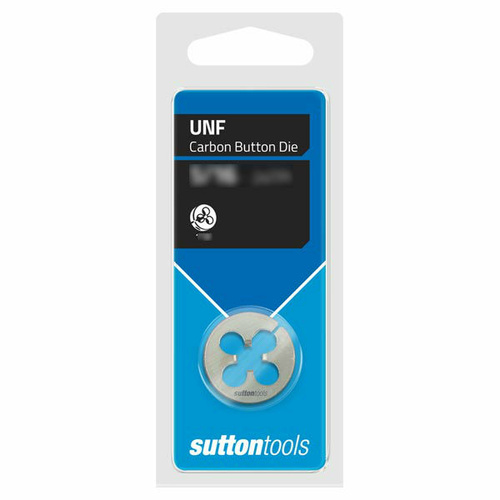 Sutton M4180318 BSW 1/8" x 40 TPI - 1" OD Button Die - Carbon Steel