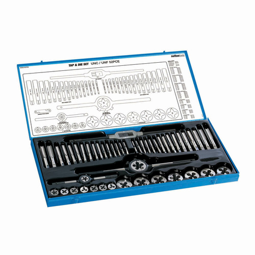 Sutton M500WM52 52 piece BSW / Metric Tap and Die Set - Tungsten Chrome