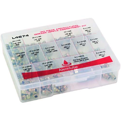 Alemlube 80pcs Stainless Steel Grease Nipple Kit L4680
