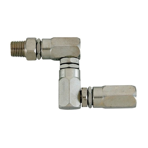 Alemite 1/4" NPT(m) x 1/2" 27TPI(m) Z type Grease Swivel 52752