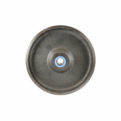 200mm Cast Iron Wheel - 20mm Roller Bearing Silver W2