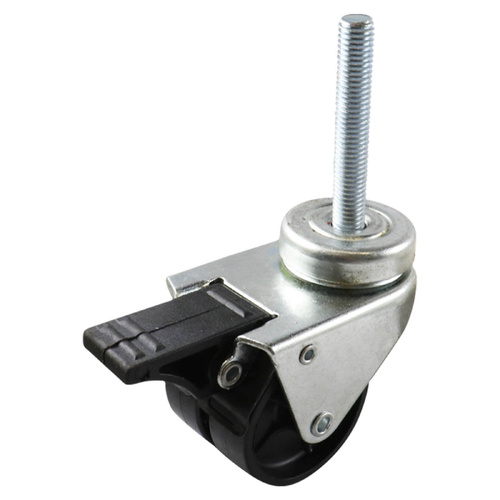 50mm Polypropylene Swivel Brake Threaded Stem Castors G2 Series 70kg