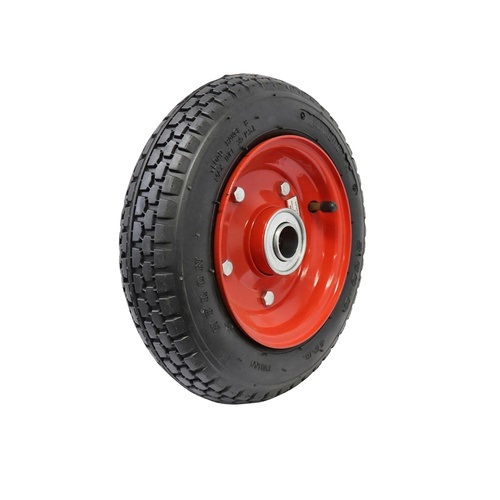 EasyRoll 2.50 x 6" Pneumatic Wheel - Red Steel Centre 5/8" Ball Bearing