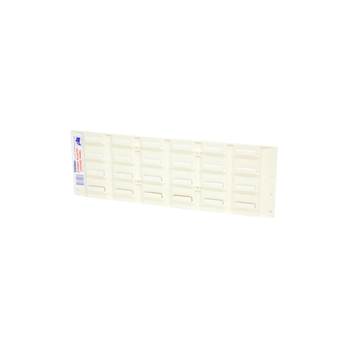 Fischer Louvre Panel Plastic 150 x 460mm Beige - Box of 6