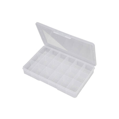 Fischer 18 Compartment Large Plastic Storage Box