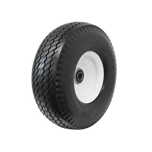 EasyRoll 3.50 x 4" Flat Free Wheel (Offset) Steel 5/8" Precision Bearing