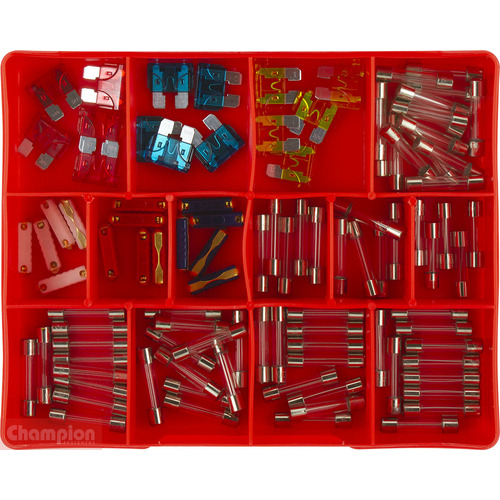Champion CA105 Auto Fuse Assortment Kit - 100 Pieces