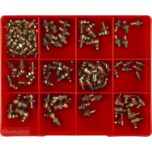 Champion CA109 Metric Grease Nipple Assortment Kit, 105 Pieces