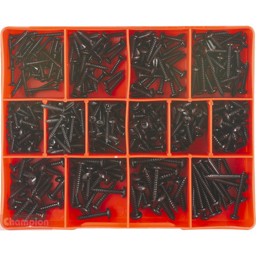Champion CA1200 Pan Head Phillips Self Tapping Screw Assortment Kit