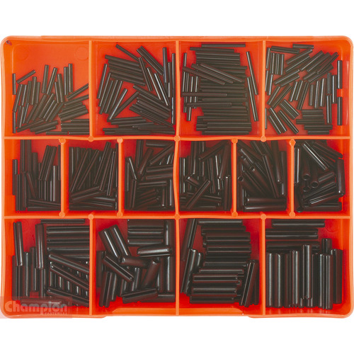 Champion CA1715 Small Roll Pin Metric Assortment Kit, 360 Pieces
