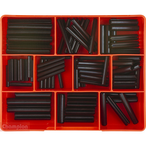 Champion CA1725 Roll Pin Large Metric Assortment Kit, 82 Pieces