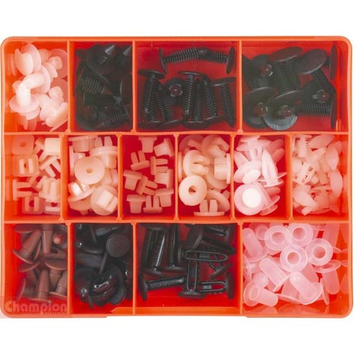 Champion CA1735 Plastic Trim Clip Assortment Kit - 180 Pieces