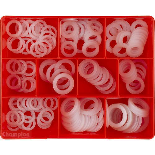 Champion CA1740 Nylon Drain Plug Washer Assortment Kit - 160 Pieces