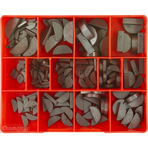 Champion CA177 Woodruff Key Imperial Assortment Kit, 177 Pieces