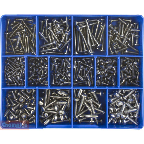Champion CA1810 Self Tapping Pan Head Phillips Screw Assortment Kit