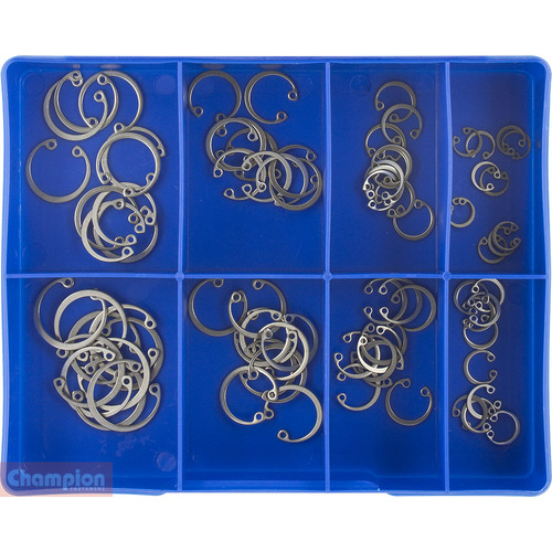 Champion CA1861 Stainless Steel Internal Circlip Kit, 80 Pcs