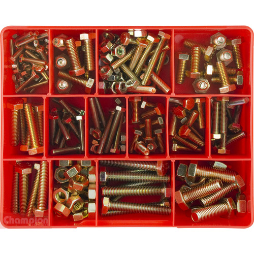 Champion CA196 Metric Set Screw & Nut Assortment Kit